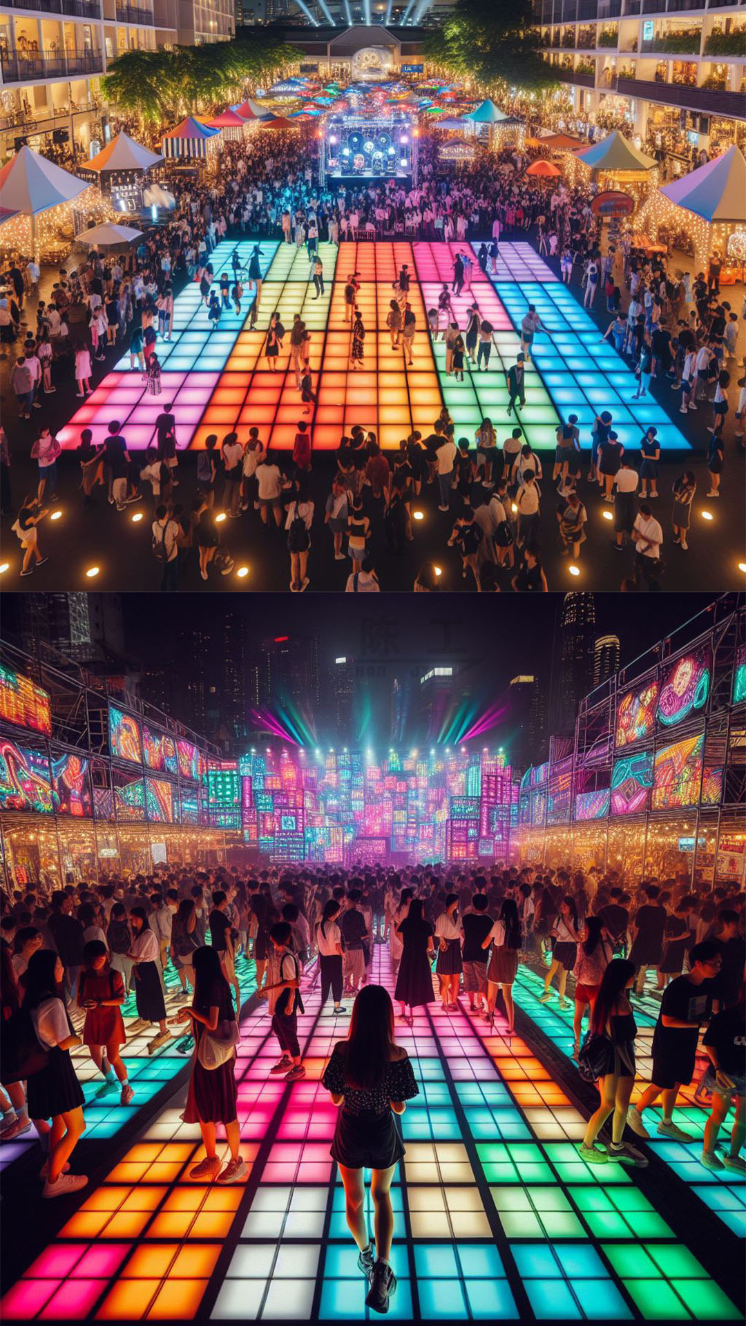 感应地砖灯图片